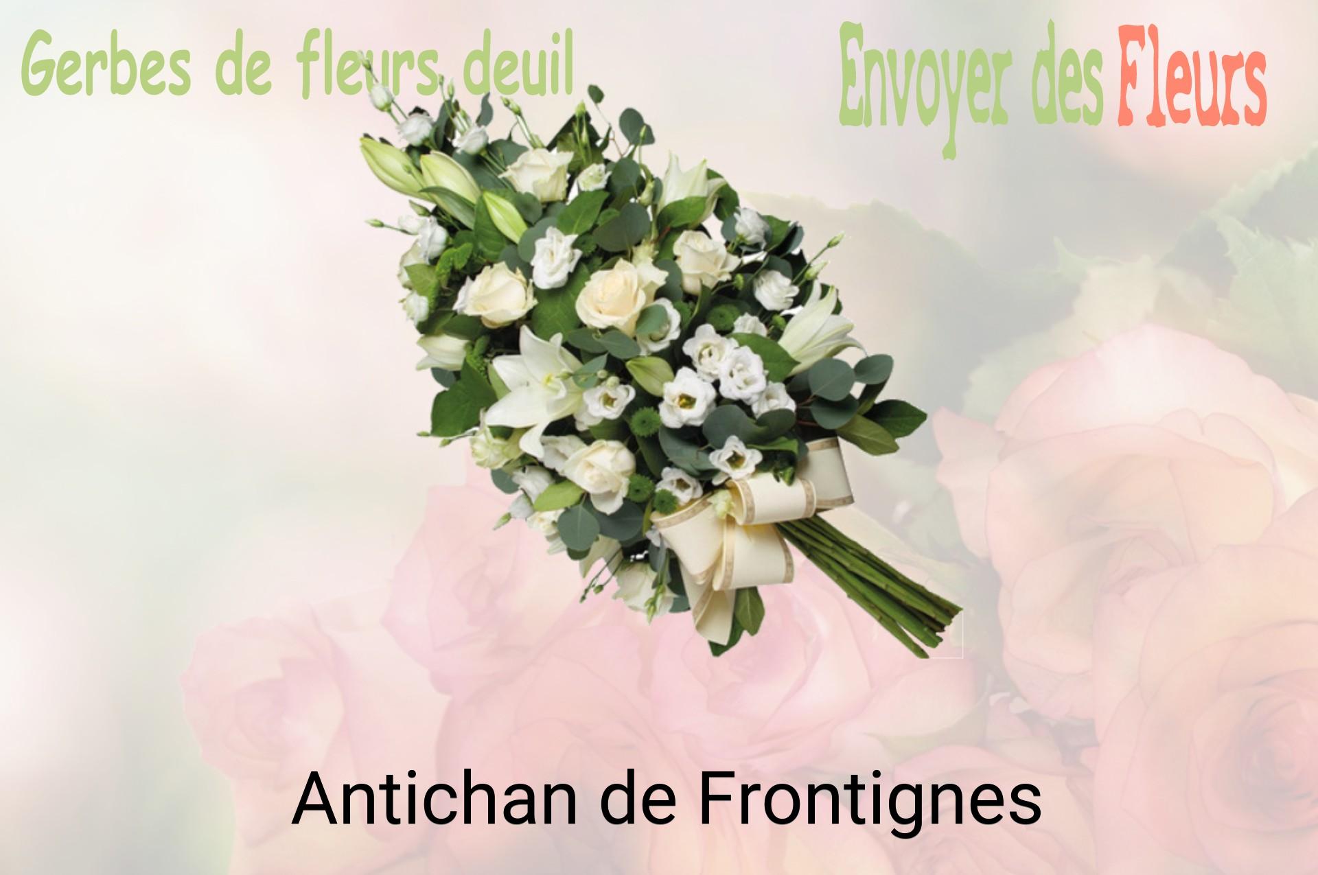 Gerbe de fleurs de deuil livrée à Antichan-de-Frontignes